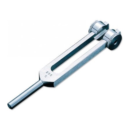 American Diagnostic Corp ADC Tuning Fork with Fixed Weight, 256 cps, Satin Aluminum 500256